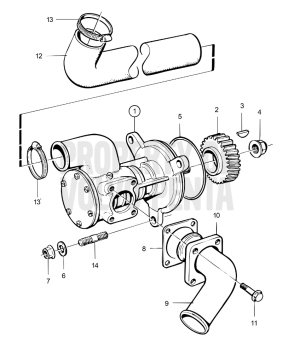 BOMBA AGUA SALADA ORIGINAL VOLVO 3836563